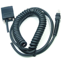 Cable de escáner de código de barras para Zebra DS3608/DS3678/LI3608/LI3678, espiral, 2M, 5M, 12V, RS232, RJ45