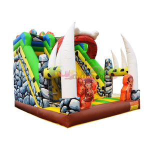 Pripuciama ciuozykla commercial kids bouncing castle jumping house party inflatable stone age <b>slide</b> for outdoor - Product Image 2