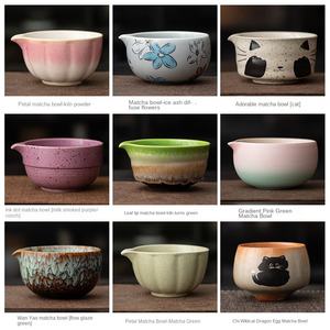 Herramienta de pedido de té de burbujas secas de cerámica hecha a mano japonesa Bambus, diseño clásico, nuevo lanzamiento, cuenco Matcha para Matcha - Product Image 2