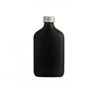 Vente en gros 100ml 200ml 250ml 350ml 500ml Flacon en verre noir avec couvercles à vis pour jus de fruits, café, liqueur, boisson, vin