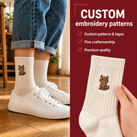 Chaussettes de sport en coton brodé respirantes, douces et rembourrées pour hommes et femmes, idéales pour l'entraînement, la gym et le quotidien, personnalisables
