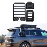 Barres de toit de voiture en alliage d'aluminium robustes avec échelle et boîte de rangement latérale pour tout-terrain/SUV 4x4 pour L7/L8/L9 - Capacité 100 kg