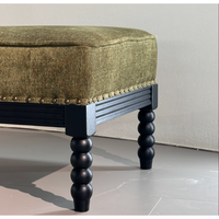 Ensemble Fauteuil et Repose-Pieds Classique Élégant, Confortable et Rembourré, Portable et Durable pour la Maison et le Bureau