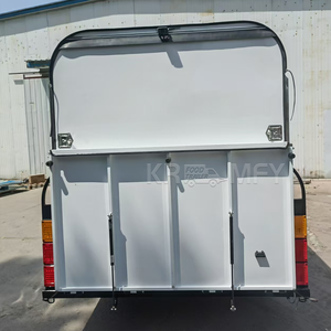 Remorque pour 3 chevaux certifiée ADR, style luxueux, construction en acier Q235B, pneus en caoutchouc solide, 4-6 places - Product Image 2