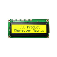 وحدة عرض LCD من نوع COB مقاس 16*2 بتقنية الأوبتوكومنداتور، متوافقة مع معايير RoHS، طراز ST7066U أو ما يعادله
