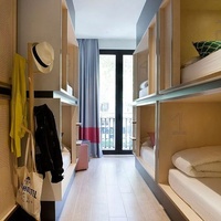 Lit superposé capsule moderne en bois multicouche, taille personnalisable, démontable et assemblable, pour dortoirs, appartements étudiants et hôpitaux