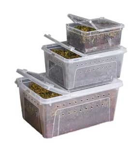 <span class=keywords><strong>Terrarium</strong></span> et boîte d'hibernation <span class=keywords><strong>pour</strong></span> reptiles en plastique-Cage ventilée <span class=keywords><strong>pour</strong></span> tortues, araignées, grenouilles à cornes et geckos - Product Image 1