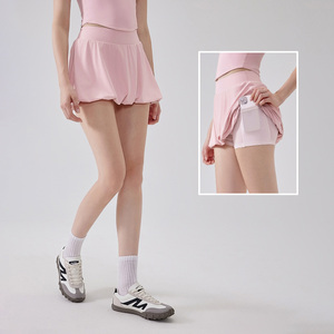 2025 Nieuwe Stijl Hoge Taille Tennis Golfsportkleding Bloembuid Korte Rok Met Ingebouwde Leggings Zakken Ademende Mini-Jurk - Product Image 1