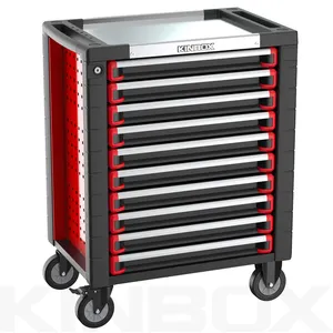 Ningbo Kinbox 10 Lade Nieuwe Ontwerp Opslag Rolling Gereedschapskist Trolley Winkelwagen Voor Garage Reparatie