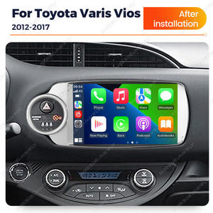 MEKEDE-Autoradio multimédia Android 4 cœurs, 2 + 32 Go FM, écran tactile IPS pour <span class=keywords><strong>Toyota</strong></span> <span class=keywords><strong>Yaris</strong></span> Vios 2012-2017, argent - Product Image 4