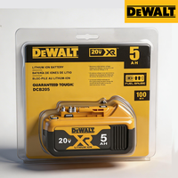 Kit d'outils électriques DeW 20V pour travaux en extérieur, 2 batteries 5Ah et 1 chargeur, outils multifonctions, moteur sans balais, outils puissants