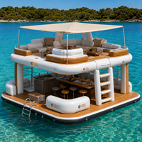 Divano Gonfiabile Doppio Strato in PVC Dspr WF per Piscina, Galleggiante Multiuso per Più Persone, Stile Isola, per Divertimento all'Aperto - Vendita all'Ingrosso