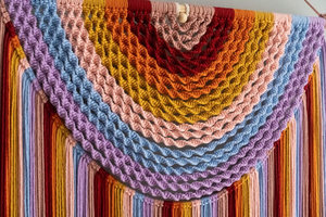 Boho macrame ขนาดใหญ่ที่แขวนผนังผ้าฝ้ายบ้านแบบทันสมัยแรงบันดาลใจของตกแต่งผนังทำด้วยมือสำหรับห้องนั่งเล่นห้องนอน - Product Image 4