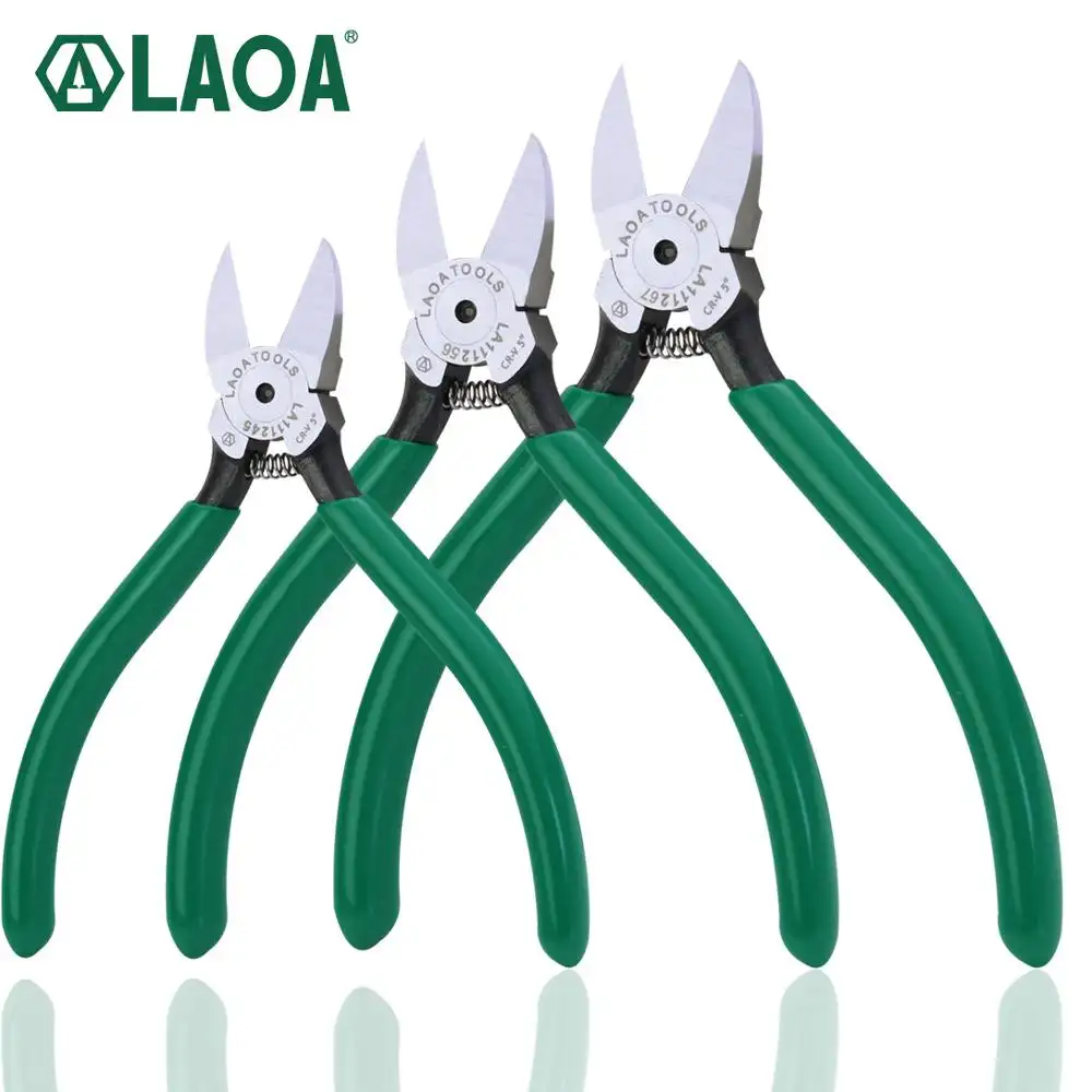 1pc LAOA CR-V Plastic zangen 4.5/5/6/7 zoll Jewelry Electrical Wire Cable Cutters Cutting Side Snips Hand Tools Electrician werkzeug
