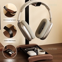 Support pour casque supra-auriculaire en acier au carbone, style moderne et minimaliste, support universel créatif pour casque, pour le bureau, les bureaux d'étude, rangement
