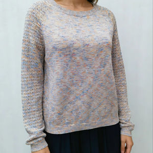 Suéter de Punto para Mujer, Cuello Redondo, Manga Larga, Multicolor, Poliéster/Algodón, Estilo Casual para Otoño/Invierno, OEM/ODM - Product Image 1