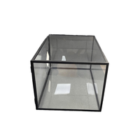 Boîte de rangement à chaussures carrée empilable magnétique, conteneur en plastique pliable et écologique pour l'affichage des baskets
