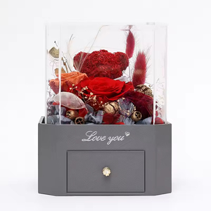 Venta al por Mayor de <span class=keywords><strong>Rosas</strong></span> Preservadas Estilo 2026, Adorno de Oso de Peluche, Regalo de San Valentín, Regalo de <span class=keywords><strong>Cumpleaños</strong></span>, Rosa Eterna en Caja de Regalo - Product Image 3