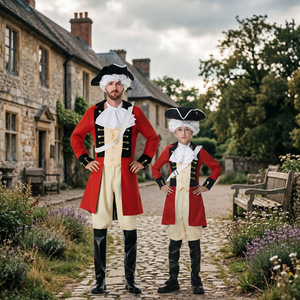 Costume da Reale Britannico per Adulti, Travestimento di Halloween, Uniforme della Guerra Rivoluzionaria, Abbigliamento Coloniale, Costume da George Washington per Uomo - Product Image 5