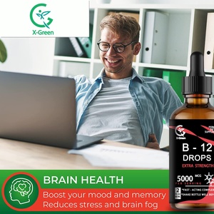 B-12 liquido vegano scende a 5000 Mcg di forza Extra Itamin B12 metilcobalamina liquida aumenta l'energia e l'umore integratore a base di erbe - Product Image 3