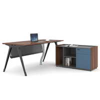 Bureau de bureau en forme de L de conception exécutive de table de bureau moderne de patron de directeur Offre Spéciale pour le mobilier de bureau commercial