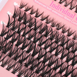 Fabrieks-exclusieve gecombineerde set gelijmde, gepluimde valse wimpers, make-up professionals mascara-boek voor clusterwimpers - Product Image 2