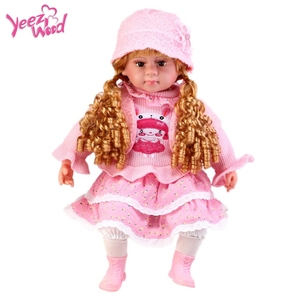 Muñecas Electrónicas de Vinilo Suave para Bebés, con Función de Hablar Español, Tocar, Mover <span class=keywords><strong>los</strong></span> <span class=keywords><strong>Ojos</strong></span>, Venta Directa de Fábrica - Product Image 3