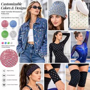 Feuille de transfert de <span class=keywords><strong>strass</strong></span> thermocollants pour vêtements et décoration DIY - Product Image 2