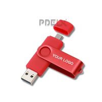 Otg usb flash drive, 32gb 64gb 128gb memori flash 16gb untuk Smartphone 2 dalam 1 cle usb 3.0 2.0 kunci usb flash drive