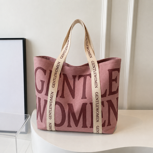 Sac fourre-tout en toile de coton personnalisé avec logo, réutilisable, pour femme, grande capacité, sac de shopping tendance - Product Image 5