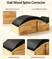Correcteur de colonne vertébrale en bois de chêne pour Pilates, équipement de renforcement du tronc et d'alignement de la posture, pour usage en studio, vente en gros