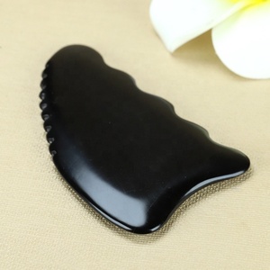 Back Beauty Tool & Natural Jade Gua Sha <b>Massager</b>, Crystal Bian Stone Skin Care Scraping Board for Face Neck Body Home Use - Product Image 4