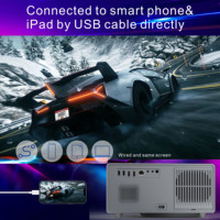 Projecteur Full HD 2026 1000 Ansi Lumen 4K pour Home Cinéma, Android Smart, Wi-Fi, Vidéo LCD Intelligent avec Logo