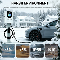 Chargeur mural pour véhicule électrique 30kW 40kW DC /CCS1/CCS2/CHAdeMO/GB avec contrôle intelligent par application WiFi, entrée AC100V-380V, station de charge