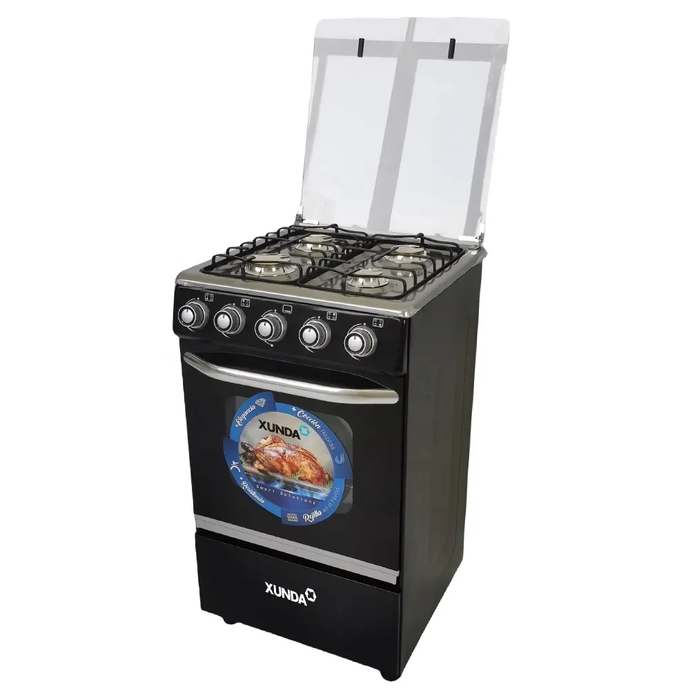 Xunda Competitive Price Four Burner Gas Standing Cooker Stove 4 Burner With Oven