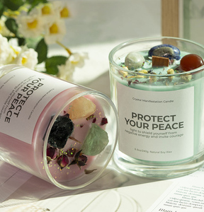 LANJO Bougie Votive en Cire de Soja Écologique aux 12 Signes du Zodiaque dans un Pot en Verre pour les Fêtes, les Mariages et la Décoration de Noël - Product Image 1