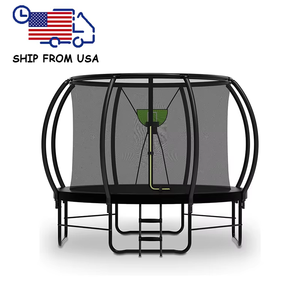 <span class=keywords><strong>Trampoline</strong></span> rond Zoshine à haute élasticité avec <span class=keywords><strong>poteaux</strong></span> de soutien incurvés et panier de basket, <span class=keywords><strong>trampoline</strong></span> de jardin pour enfants - Product Image 2