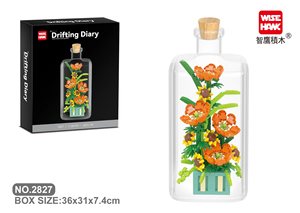 Xu Hướng Trẻ Em Nhựa Micro Tự Làm Bó Hoa Xây Dựng Khối Thiết Lập Sembo Khối Hoa Đồ Chơi Tuổi 5 7 Năm Phong Cách Mô Hình Đồ Chơi Cho grils - Product Image 3