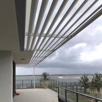 Store solaire commercial pour façade mur rideau de bâtiment de bureaux, ventilation décorative extérieure
