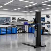 Shininnovation POPS Élévateur de stationnement hydraulique automatique 2000 kg, colonne de levage monopoteau pour le stationnement superposé des véhicules en garage domestique