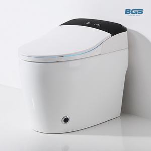 Bidé Eléctrico para Inodoro, Montado en el Suelo, con Sensor de Pie, Descarga en Forma de S, <span class=keywords><strong>Malla</strong></span> de 1200, Esmalte Antimanchas, Asiento con Calefacción, Secador de Aire Caliente, Doble Descarga - Product Image 4