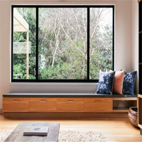 Ventana Corredera de Aluminio con Doble Acristalamiento para Dormitorio, Ventanas y Puertas