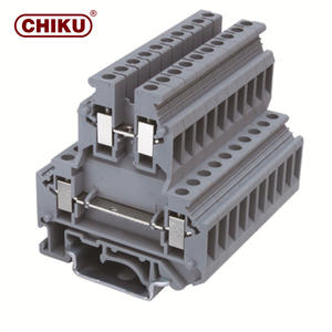 Bloc de bornes d'entrée/sortie à vis à double niveau pour l'énergie <span class=keywords><strong>électrique</strong></span> en plastique - Product Image 3