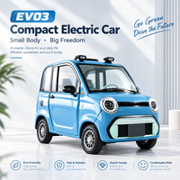 Voiture électrique miniature à quatre roues EV03, batterie 72V 58Ah, moteur 1500W, véhicule électrique à énergie nouvelle, véhicules électriques pour passagers adultes
