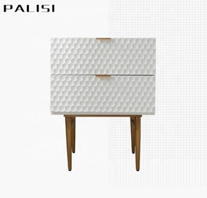 Beautiful Modern <strong>Minimalist</strong> Solid Wood Bedroom Nightstand Wholesale Delicate Luxury <strong>Bedside</strong> <strong>Table</strong> with Drawer Home Furniture - Product Image 3