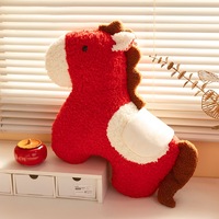 Herzförmiger Knoten Samt-Schaf Roter Teddy Valentinstag Kawaii Hochzeit Bett Sofa Dekoratives Kissen Superweicher Plüsch Unisex