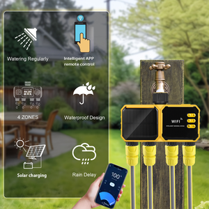 Temporizador de <span class=keywords><strong>Riego</strong></span> Automático para 4 Salidas de Agua, Resistente al Agua, para <span class=keywords><strong>Jardín</strong></span> Exterior, Superventas - Product Image 3