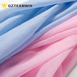 Custom French Lace 100% Polyester Satin Chiffon Textile Dress Skirt Silk Organza Tulle Fabrics Wholesale
