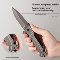 Outdoor Survival Vouwmes 440C Staal Hoge hardheid Zelfverdediging Draagbaar Klein Fruitmes Gereedschap Opvouwbaar