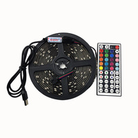 Tira de Luces LED RGB Flexible de 5V con Alimentación USB y Control Remoto, Retroiluminación para TV, Decoración Ambiental para Sala de Juegos, Monitor de PC